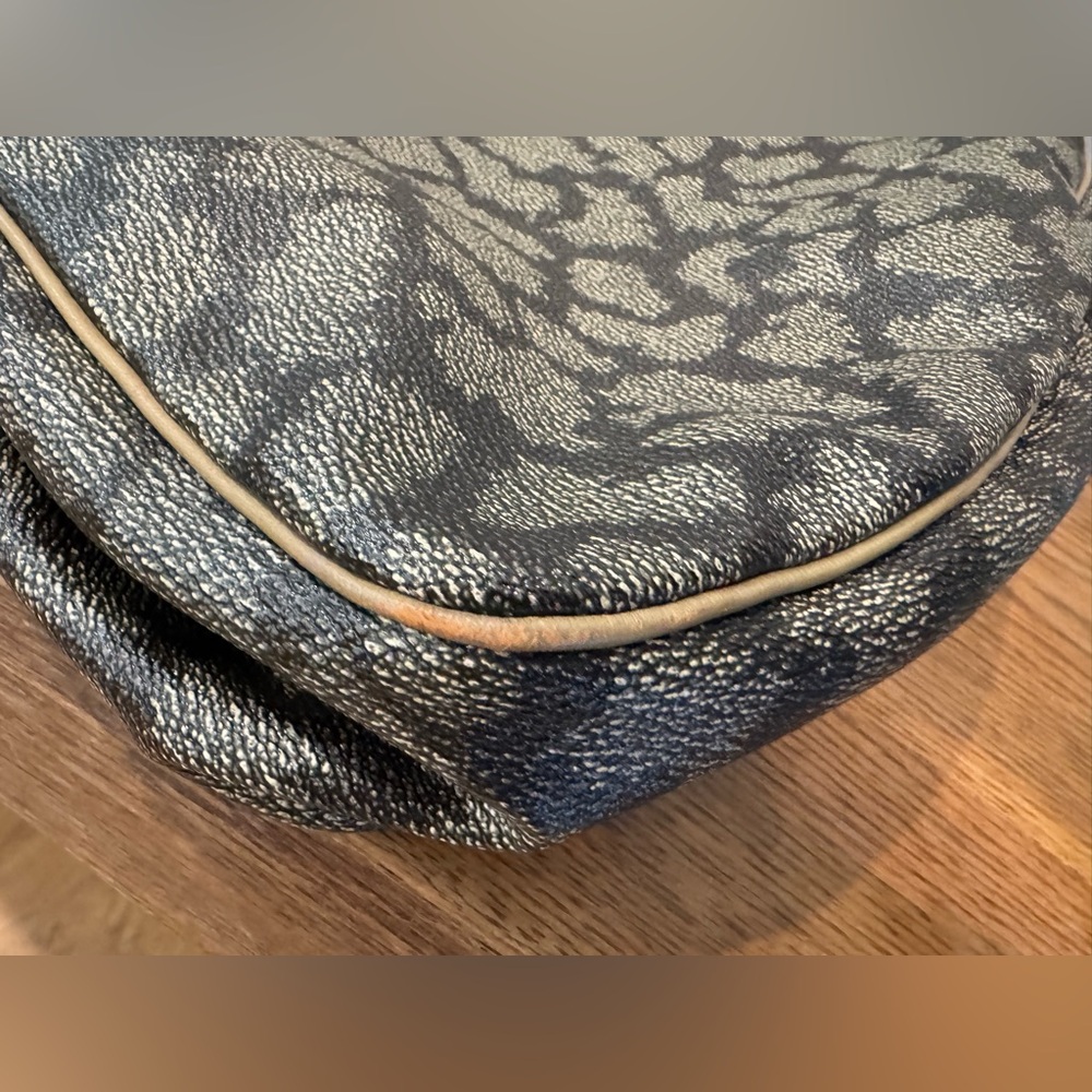 Yves Saint Laurent YSL Vintage Giraffe Print Canvas Tote Shoulder Bag - Picture 11 of 12